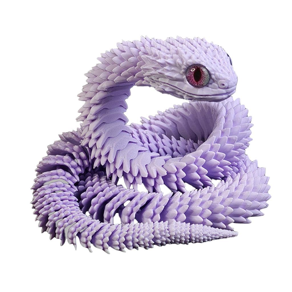 Flexible 60cm Snake Toy Model Realistic Design with Textured Body Soft Material for Educational and Recreational Use