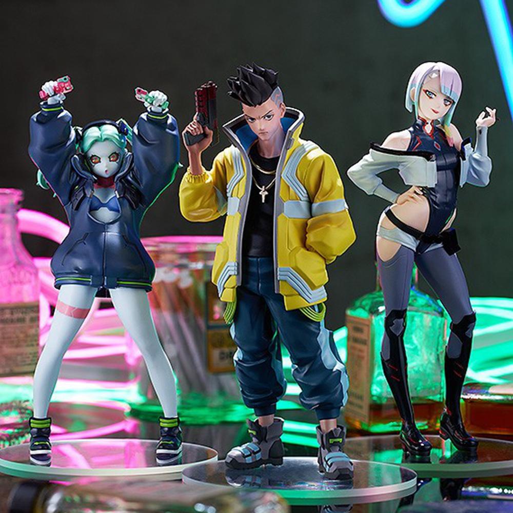Interesting Toys Unisex Anime Game Cyberpunk: Edgerunners David Lucy Rebecca Figure Standing Model Toy Gift Collection Aciton Figure Pvc Desk Decoration