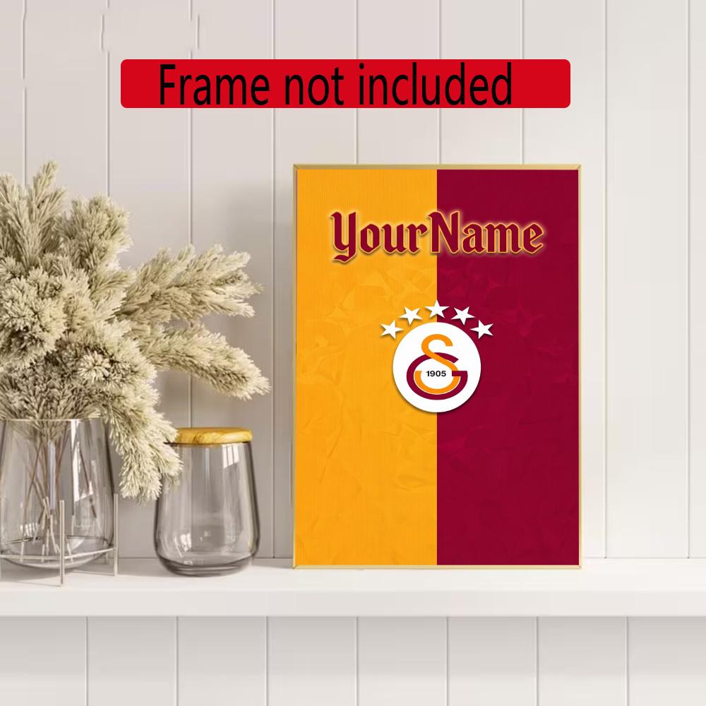 Galatasaray Personalized Name Diamond Paintings Mosaic Wall Round Diamond Art Painting Kits Embroidery Crystal Accessories Frameless