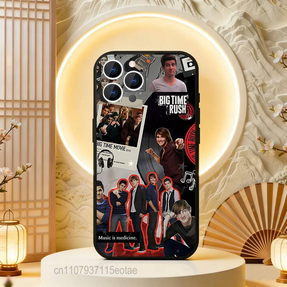 Music BAND Big Time R-Rush Phone Case For iPhone 17,16,15,14,13,12,11,Pro,Max,Plus,E,Air,Mini Protective Black Cover