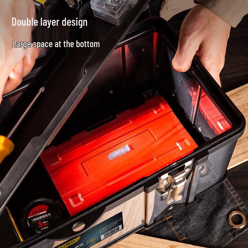 Deli DL432717 Stainless Steel Toolbox