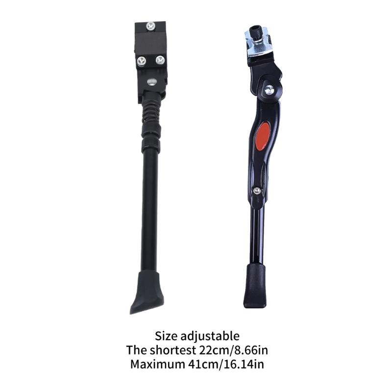 Adjustable Aluminum Alloy Motorcycle Bicycles Kickstand With Height Adjustment And Anti Slip Base For Stable Parking On Any Terrain