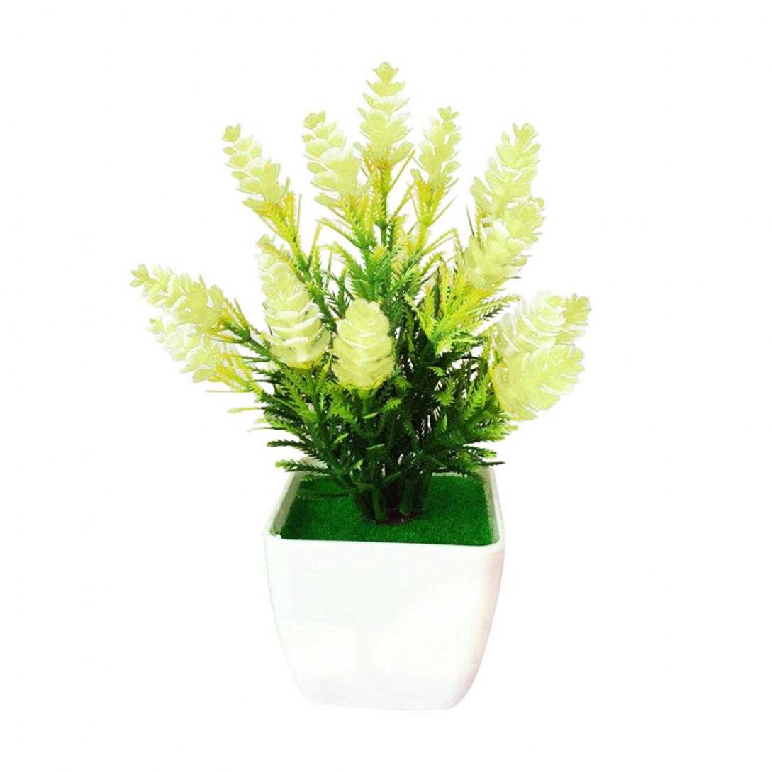 

1 шт. Искусственное растение сосновая шишка миниатюрный пейзаж свадебная вечеринка домашний стол бонсай декор KTY One Size белый