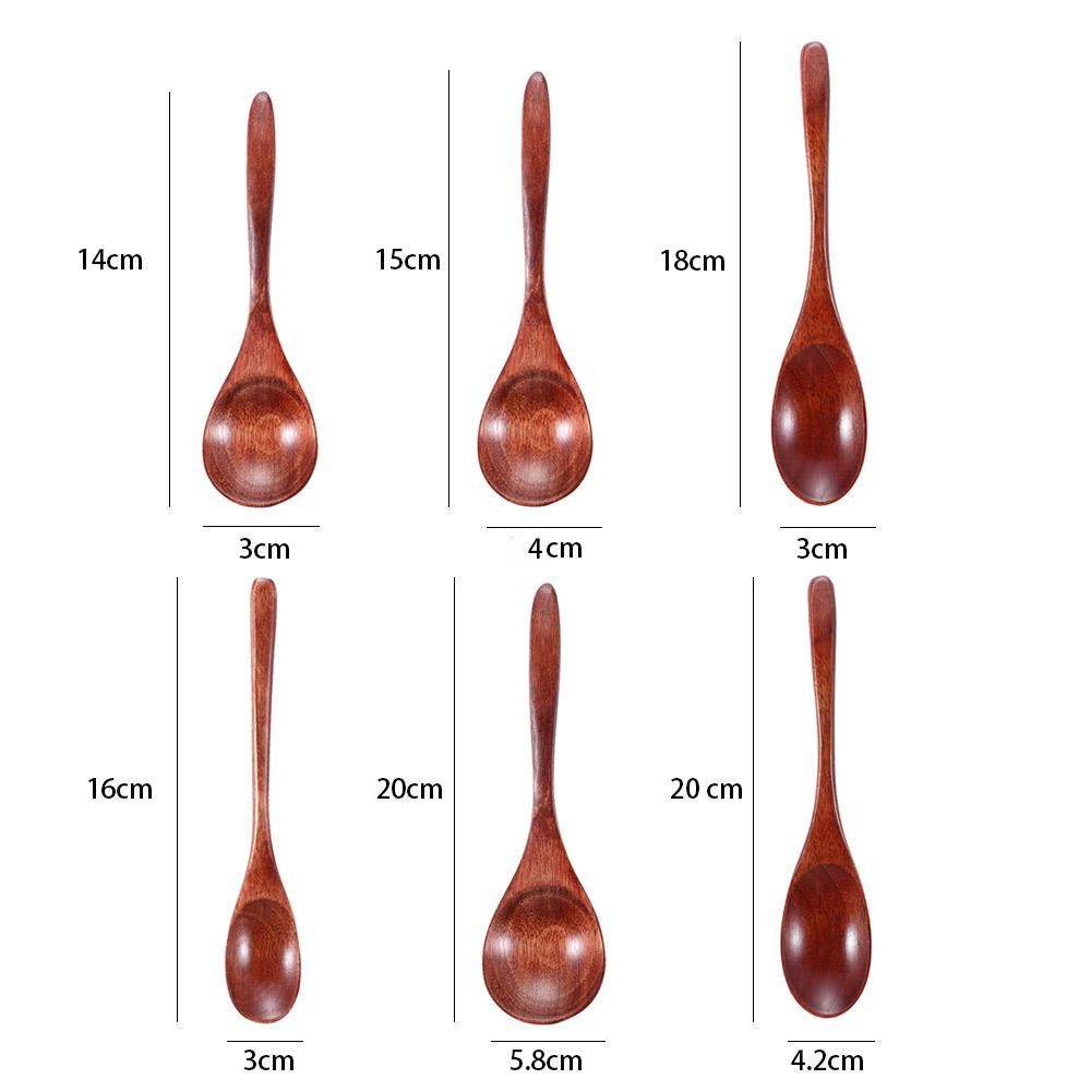 Kitchen Tools Tableware Mixing Cooking Utensils Coffee Spoon Wooden Spoon Tea Spoon Soup Spoons