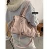 Wasteland style handheld motorcycle bag women's 2025 new trendy Korean retro tote bag high-end large-capacity underarm bag