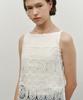 MAKE A TOAST Flower Crochet Layered Dress White Mbefop004Wh