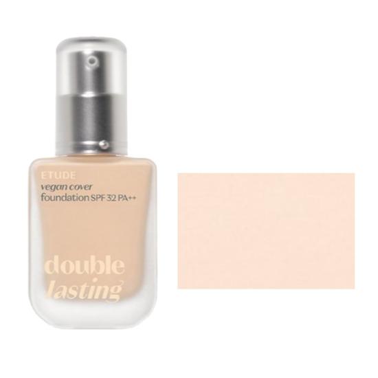 a0602 ETUDE Тональная основа Double Lasting Vegan Cover SPF35 PA++ 30 г 17C1 Light Vanilla
