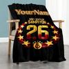 Galatasaray 112 Customize Your Name Blanket Multi-purpose Customizable Blanket Soft Warm Cozy Versatile for Bed Picnics Office Living Room
