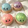 Mini Squishy Dumpling Sensory Fidget Toy Realistic Colored Glitter Steamer Bun Decompression Ball Small Squeezable Stress Relief