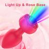 Remote Anal Vibrator Light-emitting Butt Plug Male Prostate Massager Stimulator Female Masturbator Sex Toy for Women for Gay