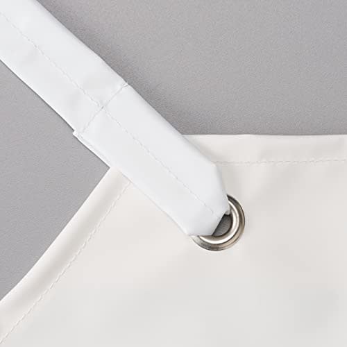 NBR Oil-Resistant Rubber Apron with Chest, Small, White, AF-7000