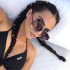 Gun Pink Silver Mirror Oversized Sunglasses Designer Pilot Shades for Women Men Top Fashion Eyewear