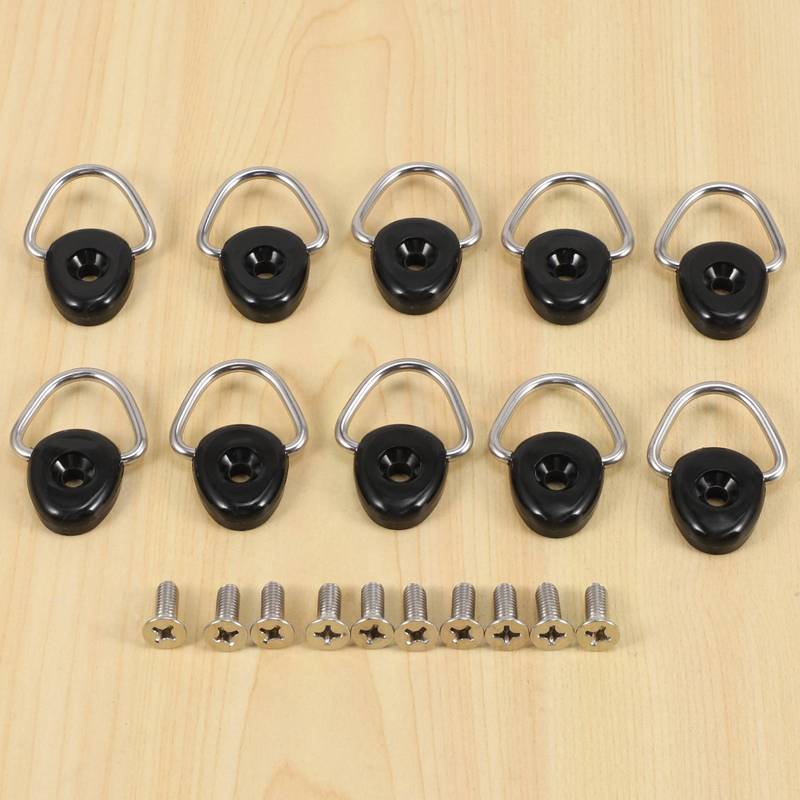 Langlebig-10er-PACK Metall-Zurrösen D-Ring-Schnalle Für Jimny JB64 JB74W Kofferraum Ladefläche