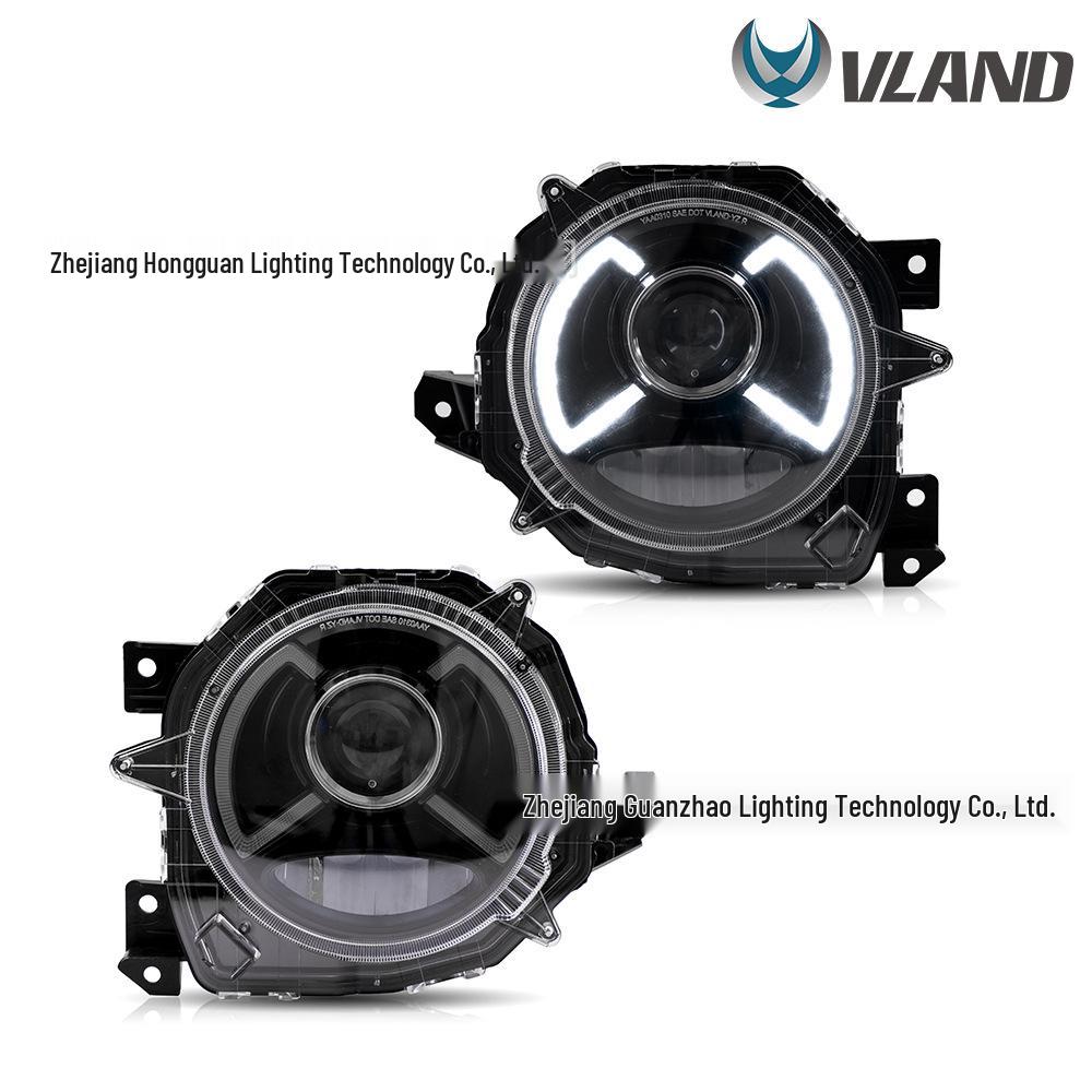 Jimny LED Headlight Assembly with Daytime Running Lights for Headlight Modification