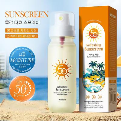 Korean Sunscreen Spray Spf50 Waterproof Facial Body Long Lasting Sun Block Isolation Mist UV Protector Brightning Moisturizer Skin Care
