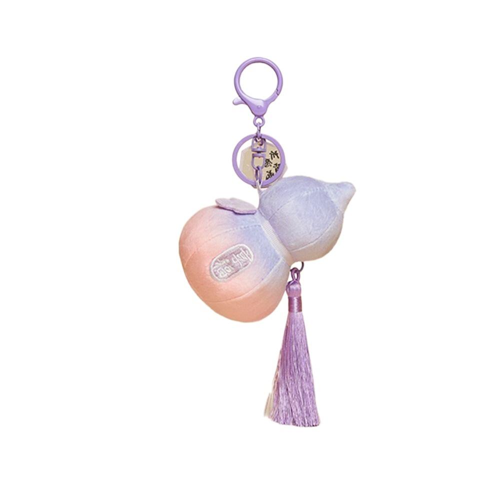 Backpack Decor Plush Gourd Keychain Bag Hanging Gourd Keyring Gourd Car Key Chain  Backpack Decor