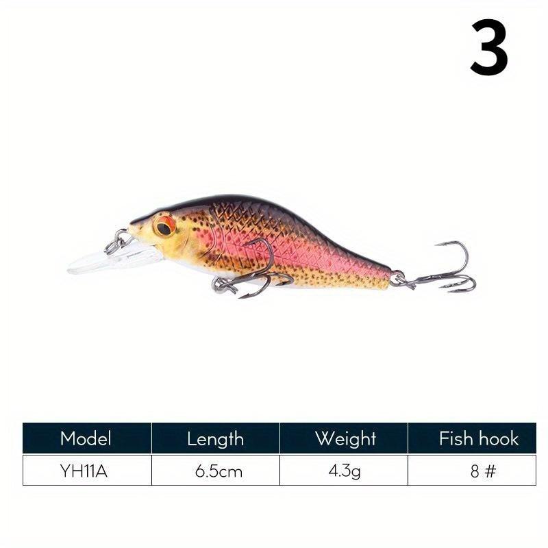 1db Mini műcsali 4g kövér csali bionikus műcsali lebegő víz Mino kemény csali műanyag horgászkellék kemény csali horgászkellék csali