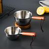 Stainless Steel Oil Pan 150ML 300ML Small Pot Cooking Butter Melting Pot Chocolate Kitchen Cookware Cooking Tools