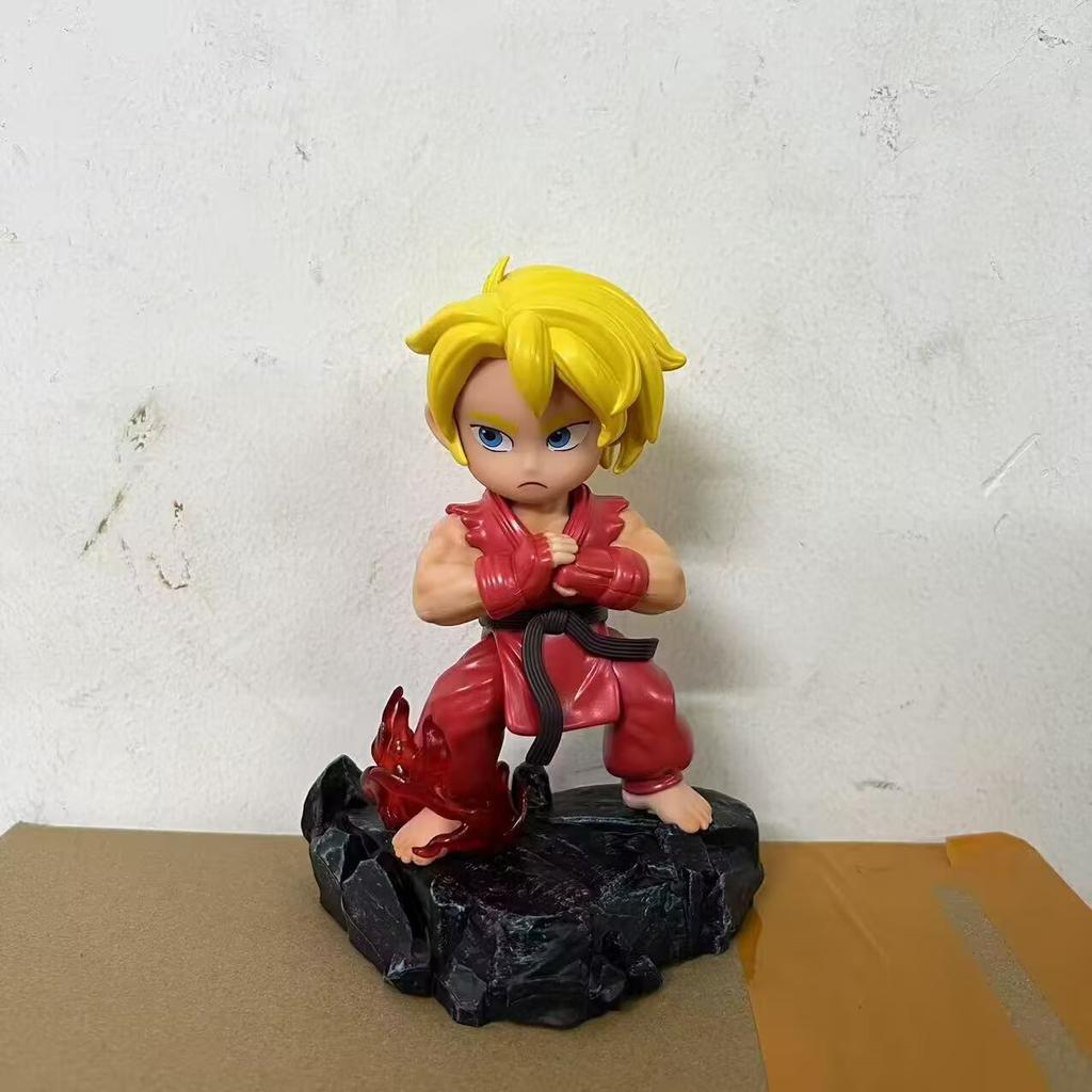 2pcs/set Game Street Fighter RYU Ken PVC Action Figure Collectible Model Toys 15cm