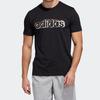 T Shirts Men's Black Crew Neck Moderate Straight Fit EI4607