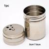 1/2/3/5pcs Portable Camping Seasoning Kit Mulistyles PET/Stainless Steel Clear Seasoning Bottles