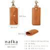 Nafka Women's Mostro Leather Compact Smart Key Case, Compatible with Smart Keys, Made in Japan [NFK-72201] (Gray)