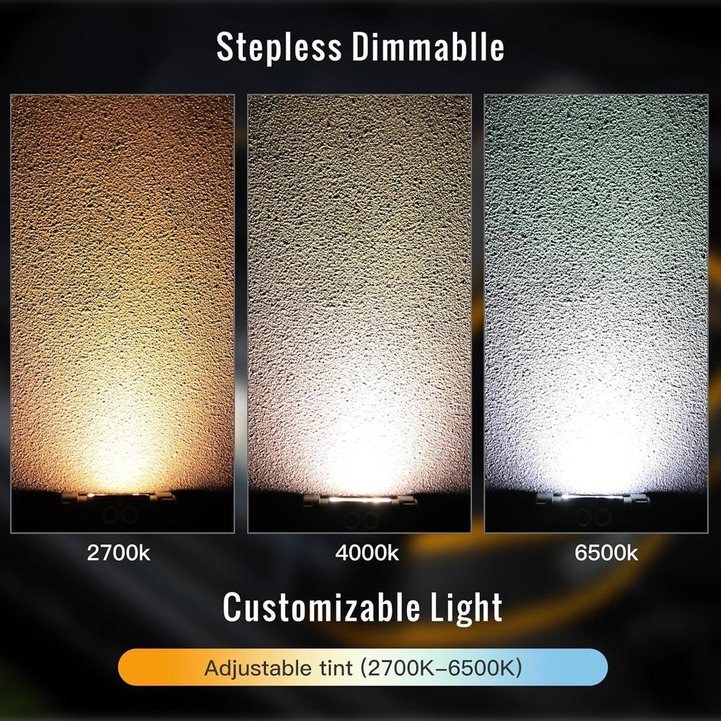 Sofirn HS22 Recargable 2500 Lúmenes LED Inundación Temperatura de Color Ajustable de 2700K a Doble Interruptor Ideal para Trabajo Duro y Preparación para Emergencias