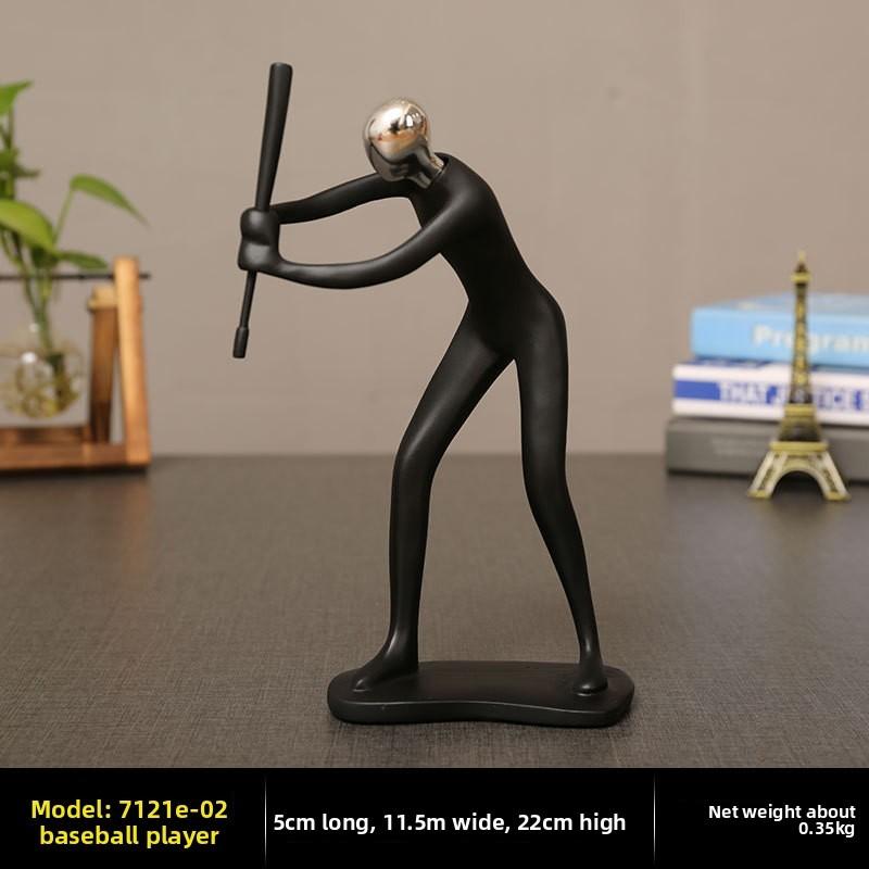 Sports Athlete Resin Sculpture For Living Room Desk Gift For Friends Family Colleagues