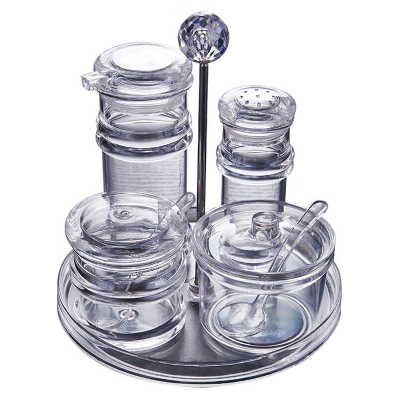 JingJingRS 7-Piece Acrylic Spice Jar Set