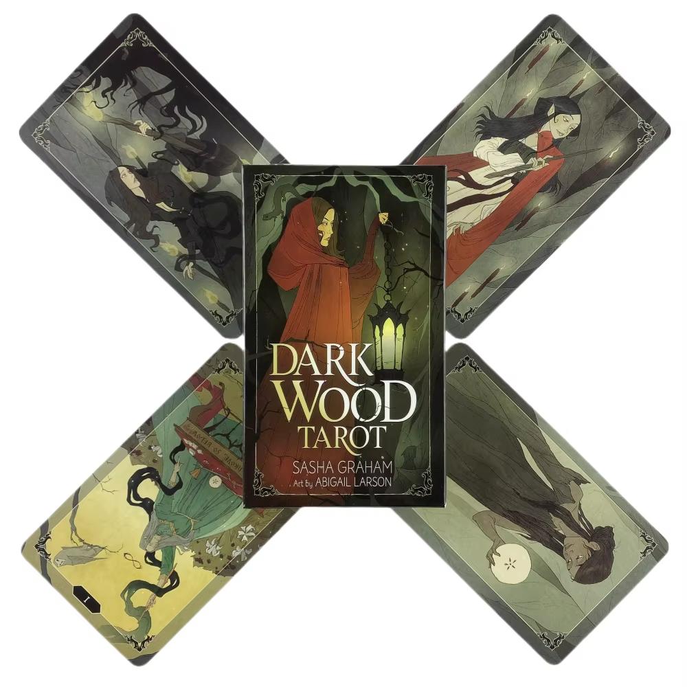 Dark Wood Tarot Family Gathering Chess Card Game Fortune Telling Divination Oracle Cards Leisure Table