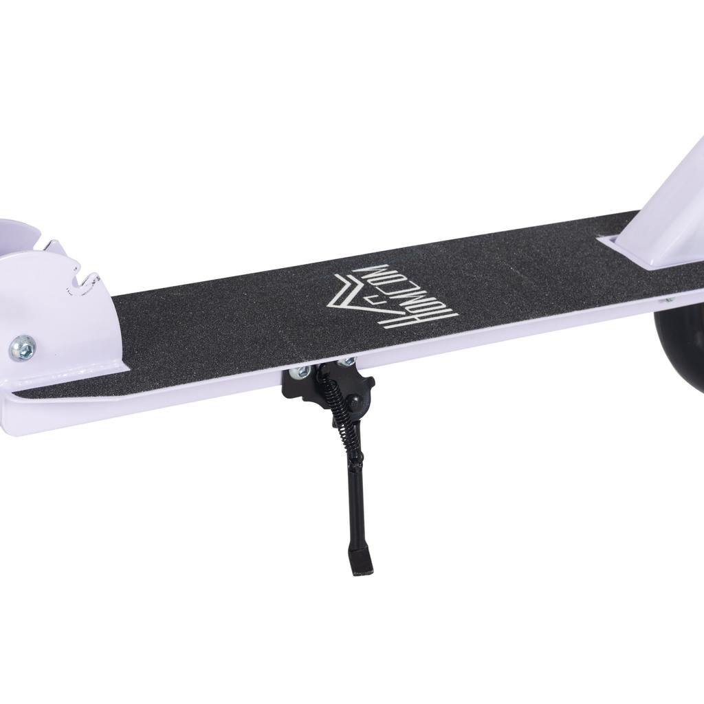 Folding Scooter for Children Ages 7-14, Kids Scooter with 4-Level Height Adjustable Handlebar and Brake, White