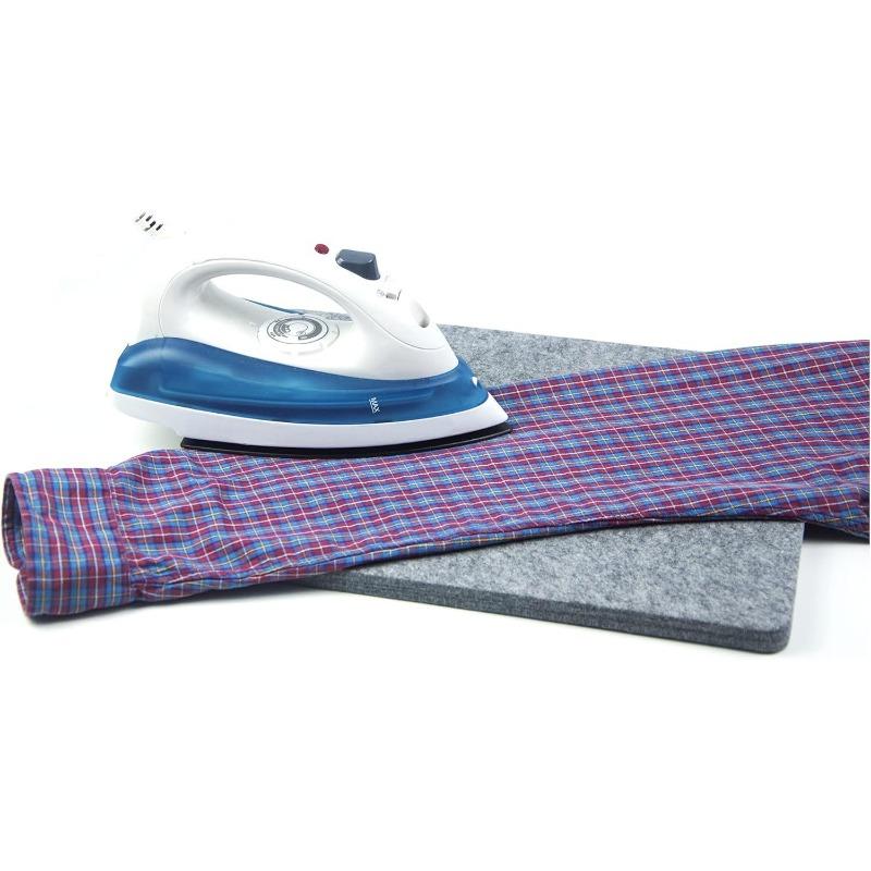 1 Stück Bügelmatte aus Wollfilz, chemische Reinigung Feuchtigkeitsaufnahme und Hochtemperatur-Bügeln Kleidung graue Wollfilzmatte