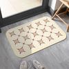 Custom Luxury Designer Non-slip Soft Absorbent Bath Mat Soft Diatom Mud Stone Pink Floral Pattern Brown and Blue Bath Rugs Hotel