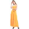Women's Long Skirt Fashion Sexy and Ankle Bohemian Personality Button V-neck Stitching Strap Dress