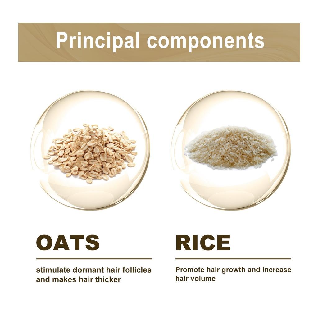 Invigorating Oat & Rice Shampoo Bar, Anti-Hair Loss Rice Shampoo Bar, Moisturizing Shampoo Stick, Rice Shampoo Bars For Hair Growth