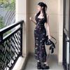 Floral Dress Women's Spring and Summer New French Retro Suspenders Are Beautiful, Slim and Thin Temperament Hip-wrapped Dress