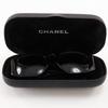 CHANEL COCO Mark sunglasses 94305 Matelasse black plastic Women Used