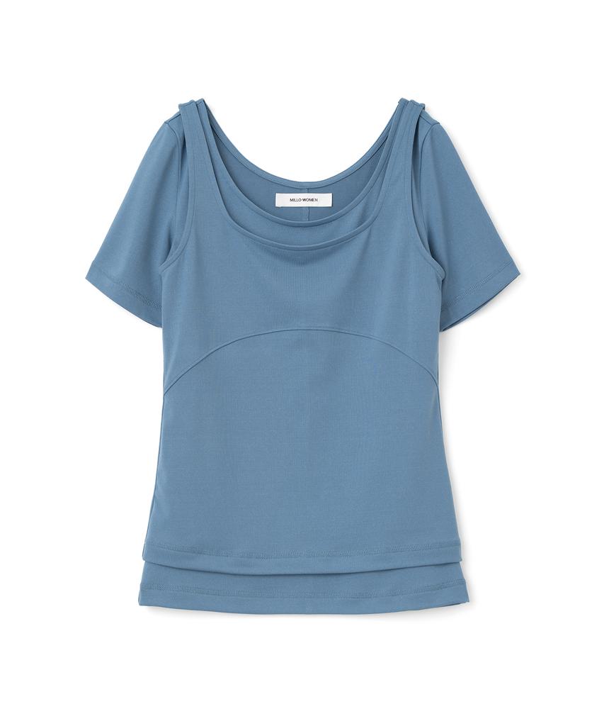 MILLO WOMEN Fluid Duo Top [Smoke Blue]