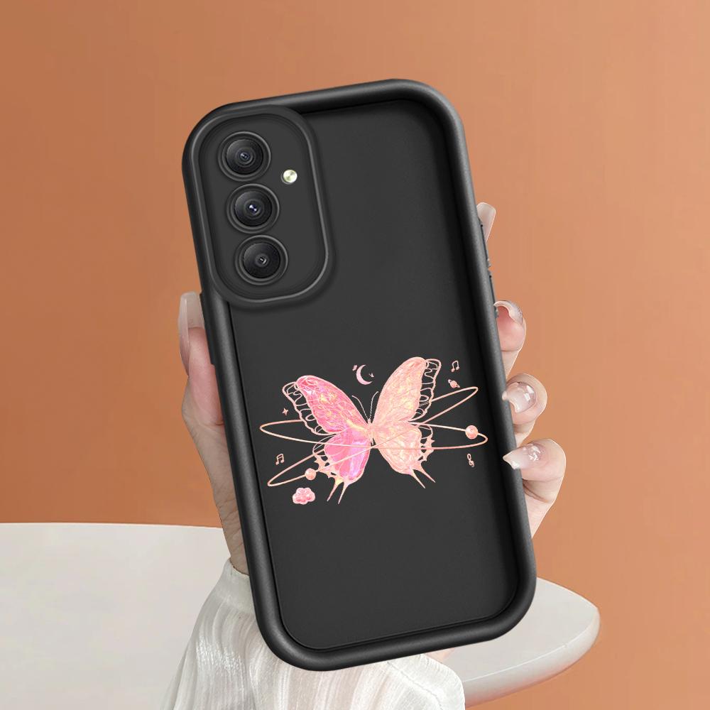 Soft Silicone Square Ladder Printing Pattern Phone Casing Full Cover Camera Shockproof Protection Rubber Case for Samsung