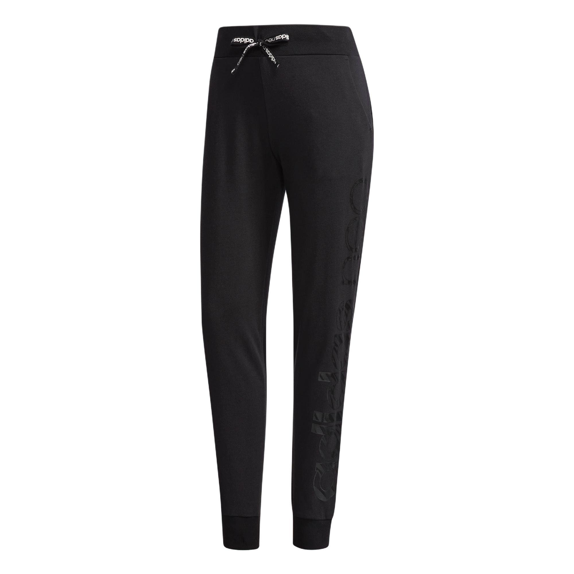 

Adidas Neo Lightweight Quick-Dry Breathable Comfortable Moisture-Wicking Warm Durable Knitted Sports Pants Women bottoms Black CZ1688 S