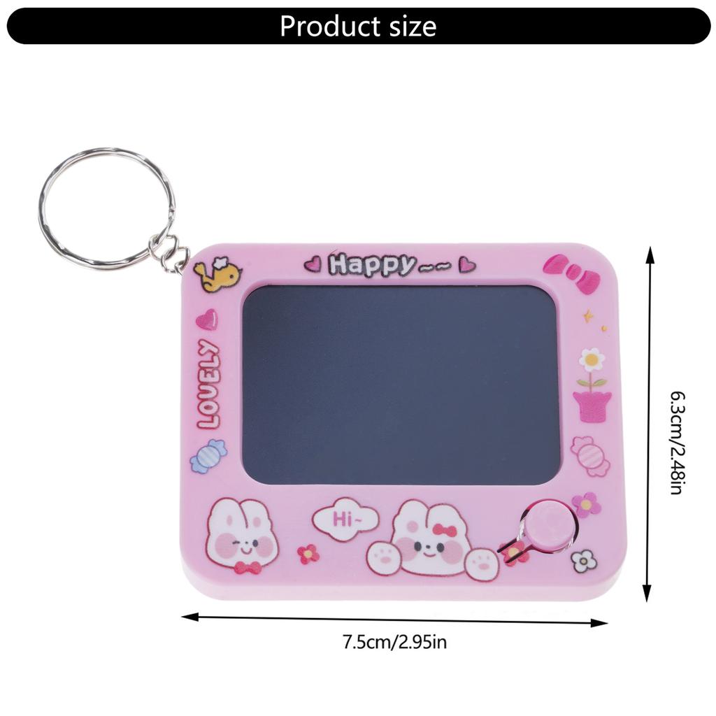 Easy To Clean ABS Plastic Miniature Doodles Keychain For Daily Use And Creative Expression Doodling Tool