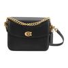 Cassie 19 C Schnalle Klappe Kette Leder Umhängetasche Damen Taschen Schwarz 88346-B4BK