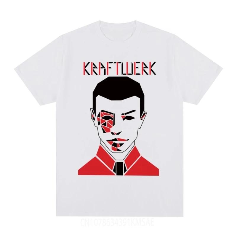 T-shirt Vintage Kraftwerk Anni '70 Elettronica Synth Avant Garde Moda Grafica Retro Cotone Uomo T-shirt Top Donna