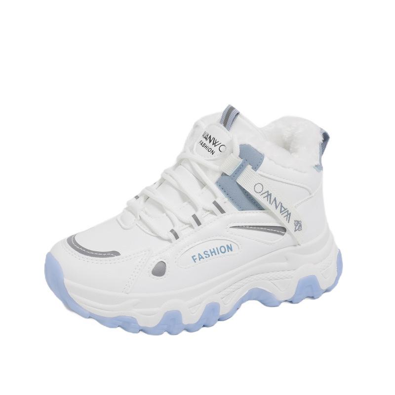Women's Casual Sneakers Non Slip Comfortable Sports Shoes Women Winter Outdoor Vulcanized Shoes Woman Fleece Walking Trainers