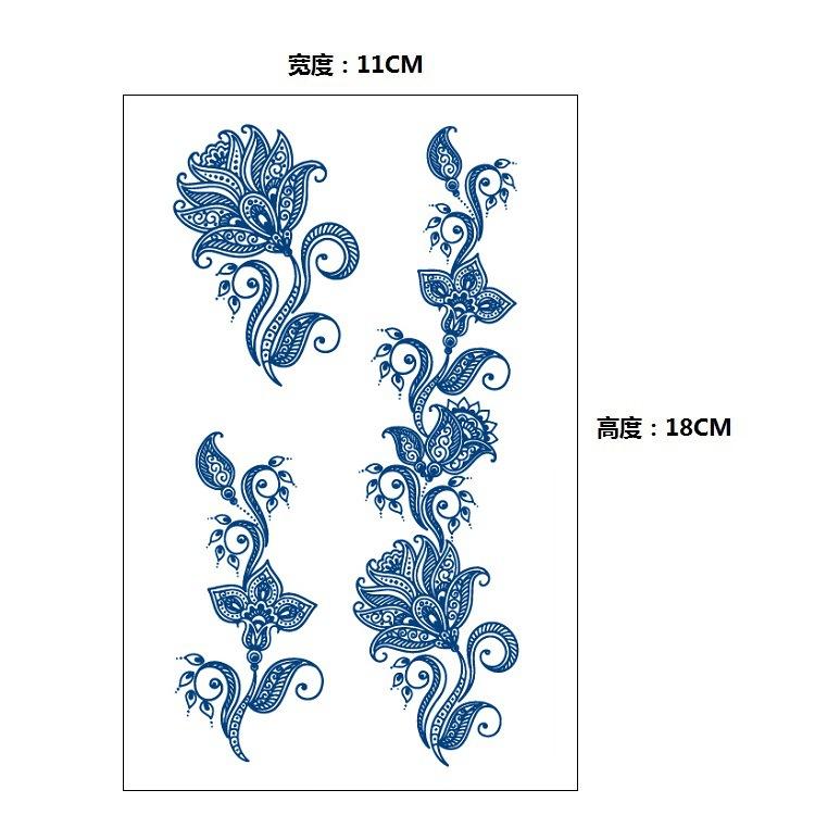 Stopniowa Zmiana Geometryczny Ziołowy Sok Lis Wieloryb Syrena Symulacja Naklejka Tatuaż, Kalkomania do Transferu Wodnego