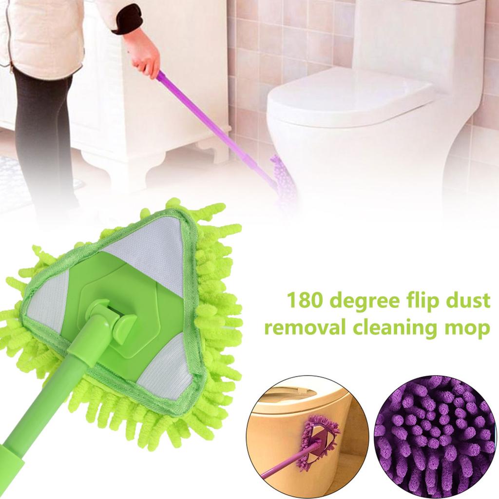 Rotatable Cleaning Mop Adjustable Triangle Mop Extendable Handle Multifunctional Dust Cleaning floor Kitchen bathroom