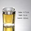 1pcs Glass Bullet Shot Cup Baijiu Wine Cup Chineses Style Drinkware for Whiskey Glass Spirits Japanese Sake Korean Soju Brandy