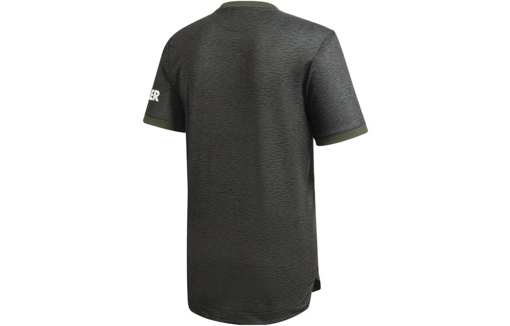 Adidas Manchester United Soccer Jerseys Men's Green Moderate Straight Fit EE2377