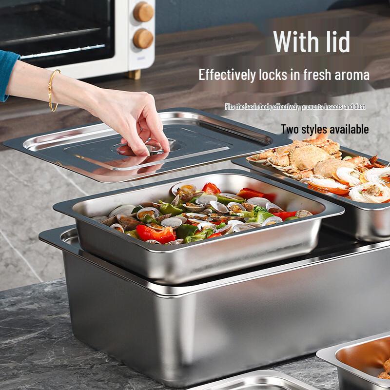 Stainless Steel Rectangular Food Pan