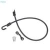 2Sets 18" Marine Boat Fishing Rod Tamer Strap Adjustable Elastic Rope Hook Fixing Buckle Set Deck Mount Connector Canoe Kayak